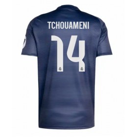 Pánské fotbalový oblečení Real Madrid Aurelien Tchouameni #14 Venkovní košile 2025-26 Krátkým Rukávem